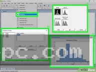 Interactive Assistant selection panel illustrating visual decision trees for choosing hypothesis tests and quality diagnostics.