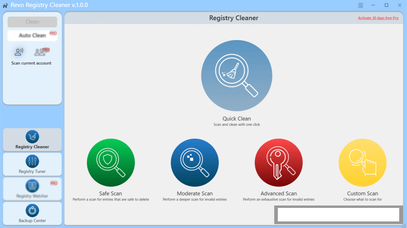 The Scan Results window illustrating flagged invalid entries, risk indicators, and custom exclude rule options.